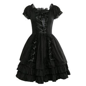 Women Lolita Dress Medieval Vintage Gowns Robes Gothic Costume